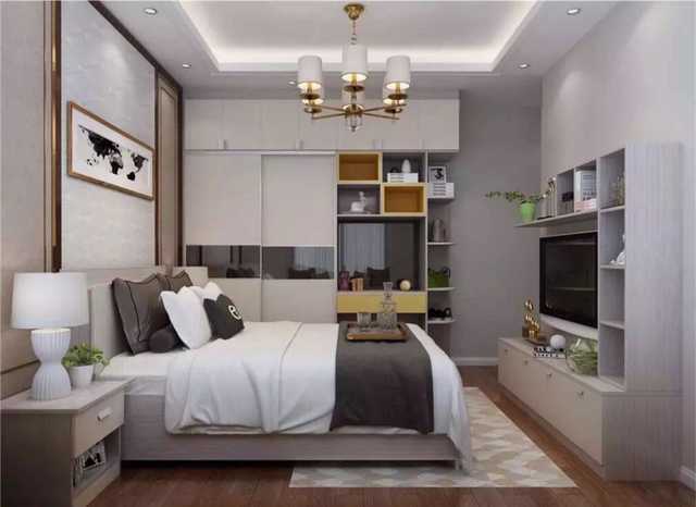 簡約拼接風衣柜