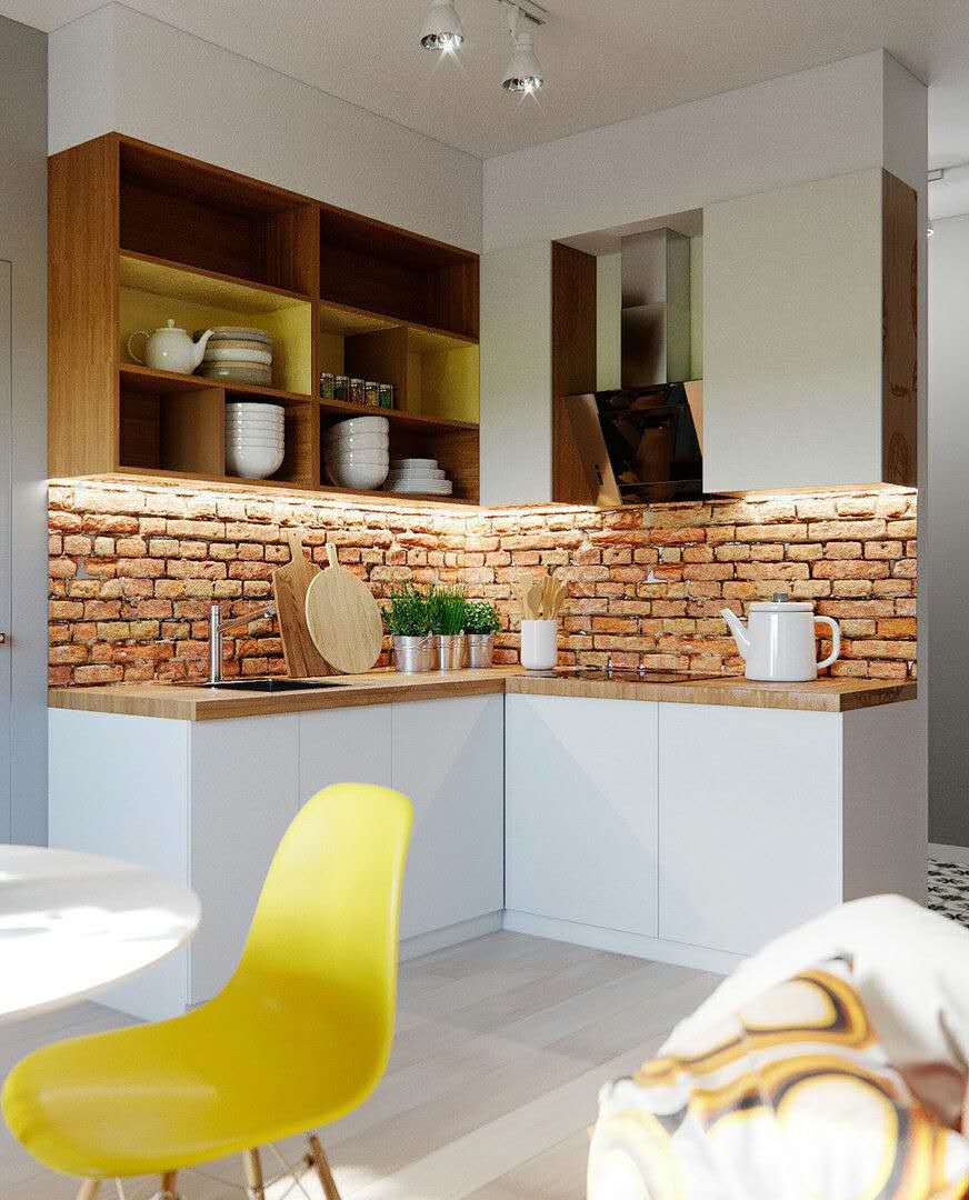 現(xiàn)代拼接風廚房